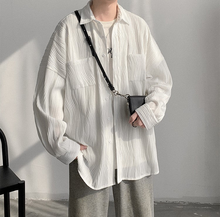 Oversized Striped Shirt | Button-Up | Relaxed Fit