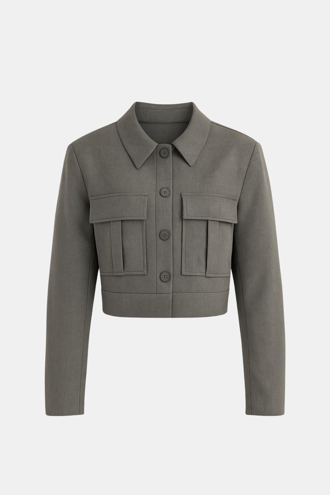 Lilah – Structured Cropped Tailored Jacket