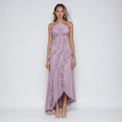 Phaedra – Halter Maxi Dress in Soft Purple