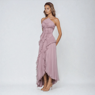 Phaedra – Halter Maxi Dress in Soft Purple