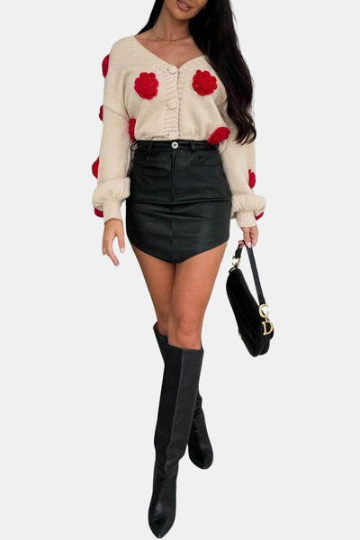 Lovelyn – Crocheted Flower Sweater