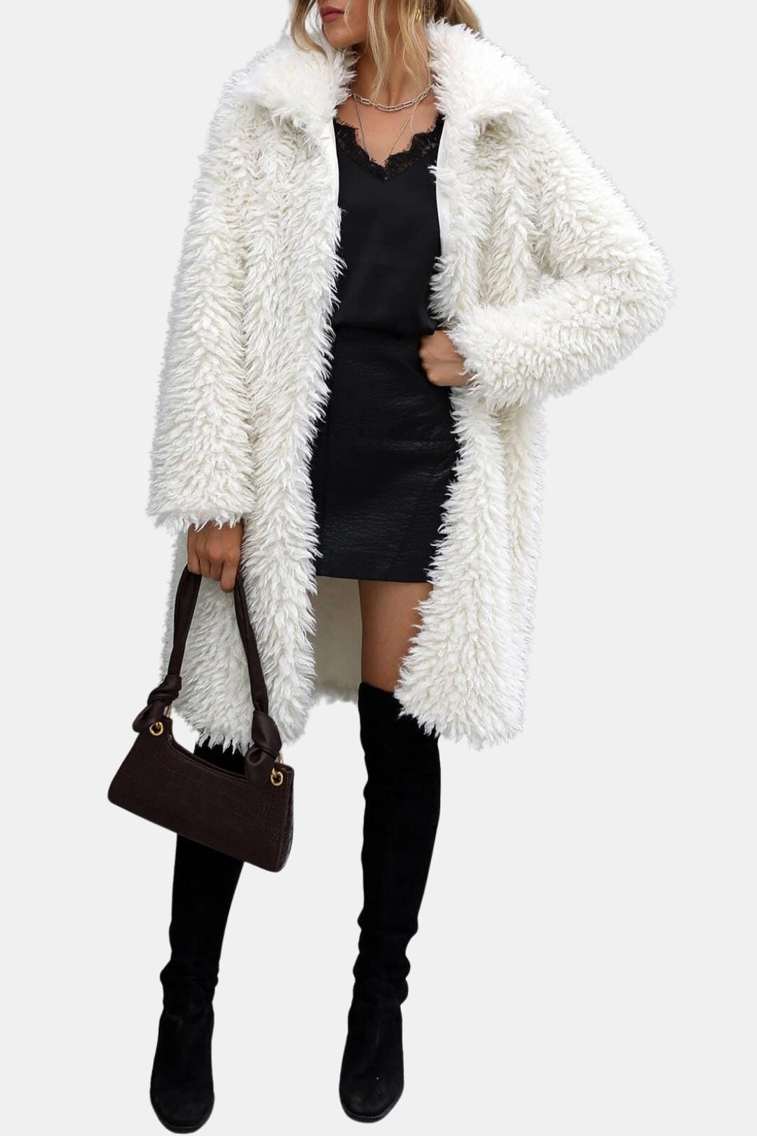Mackenzie – Tuscan Plush Lapel Street Style Coat