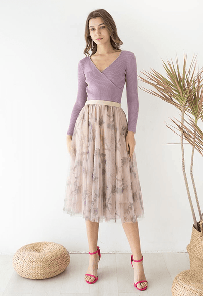 Camila - Floral Midi Skirt