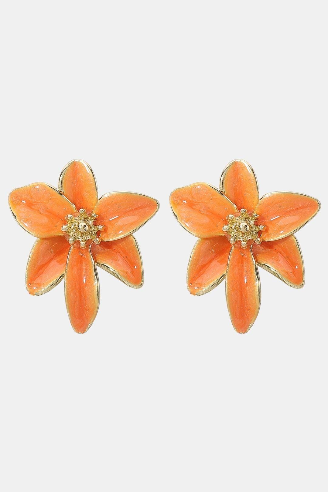 Maribella – Vintage Enamel Flower Earrings