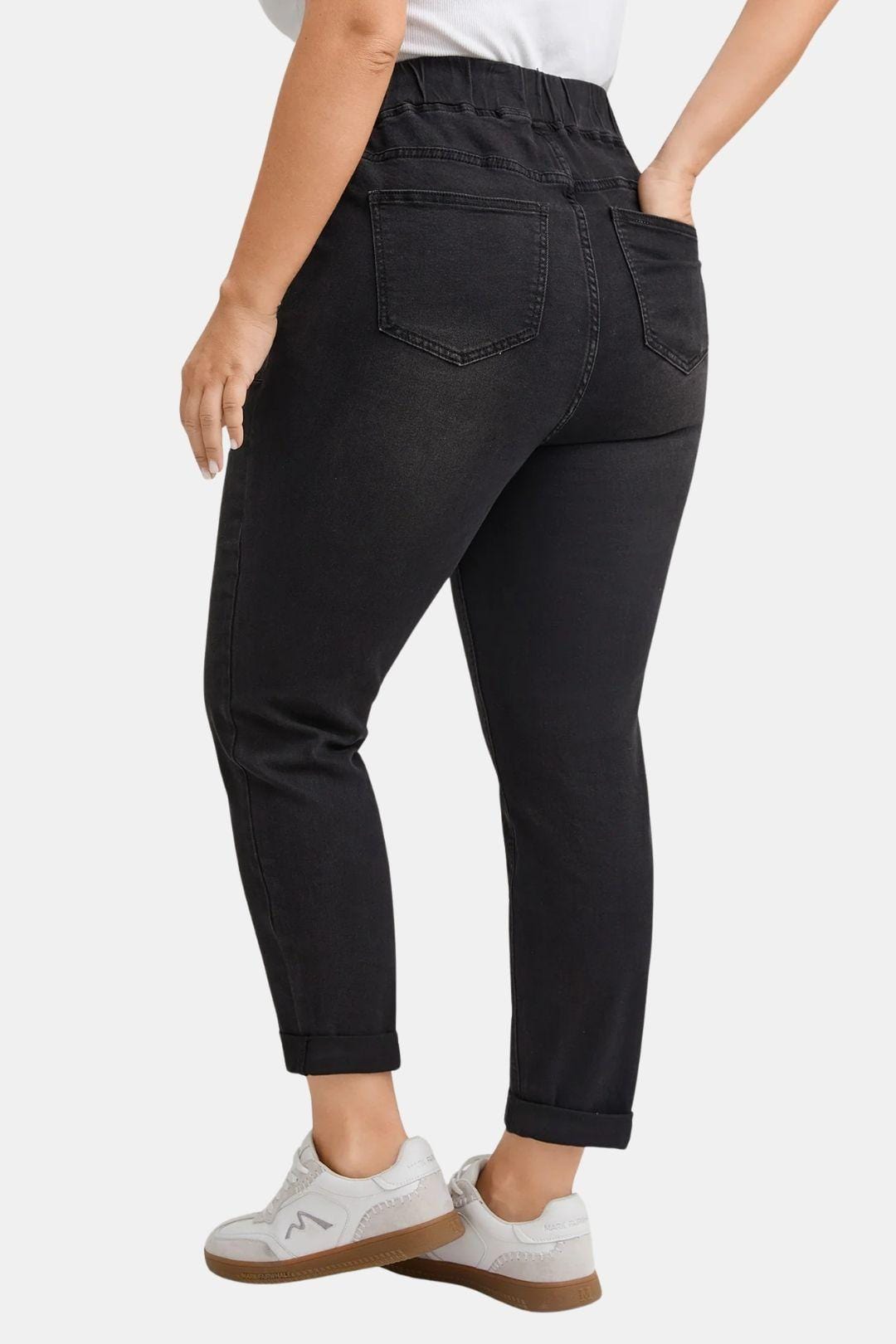 Marisol – Drawstring Jeans Dark Wash