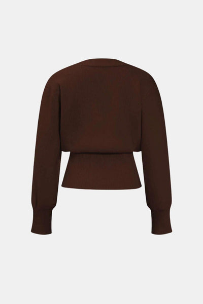 Marta - V-Neck Knit Sweater Cardigan