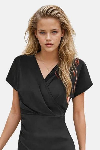 Marvella – Wrap Dress with Subtle Slit