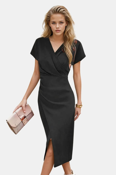 Marvella – Wrap Dress with Subtle Slit