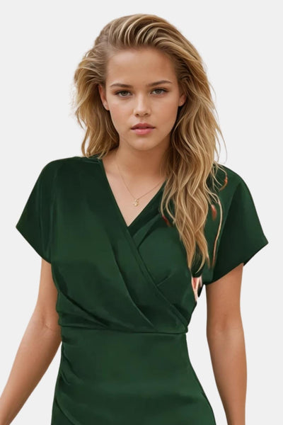 Marvella – Wrap Dress with Subtle Slit