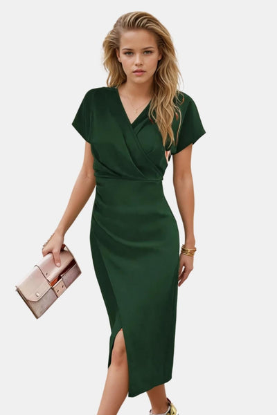 Marvella – Wrap Dress with Subtle Slit