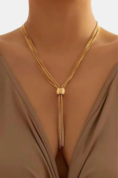 Milla – Gold Tassel Necklace