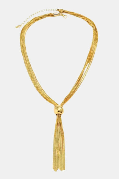 Milla – Gold Tassel Necklace
