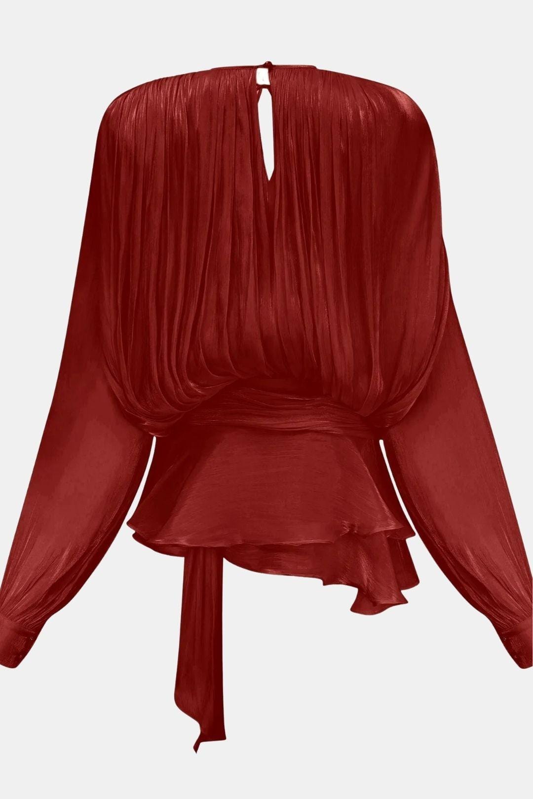 Miora –  Pleated Mini Dress with Ruched Hem