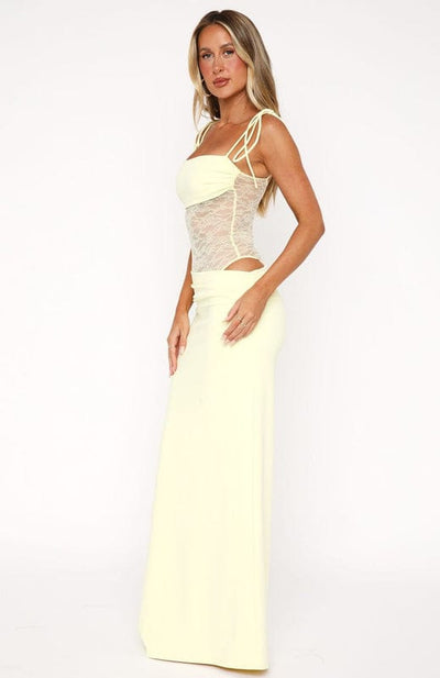 Mirella – Sleeveless Lace Maxi Dress