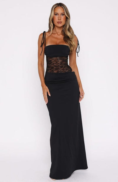 Mirella – Sleeveless Lace Maxi Dress