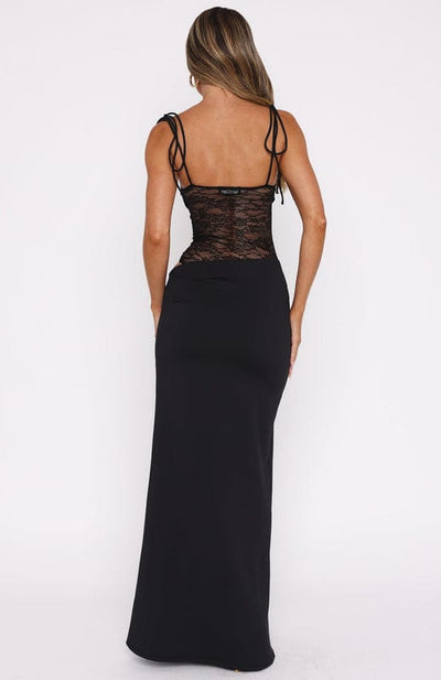 Mirella – Sleeveless Lace Maxi Dress
