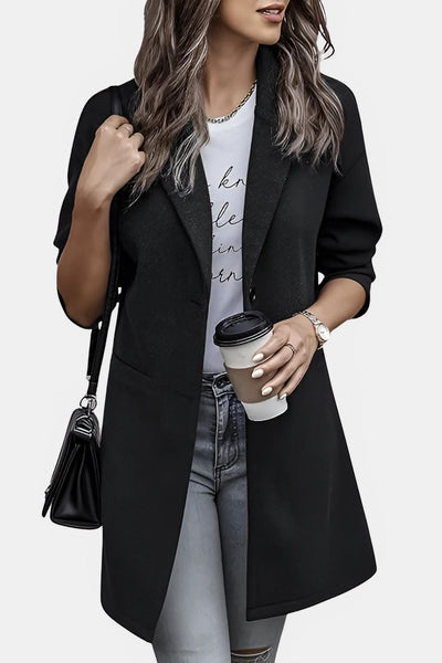 Mirthe - Elegant Mid-Length Coat for Women