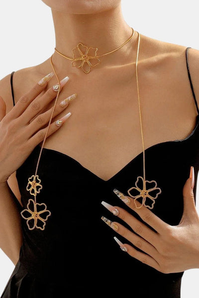 Miya – Necklace Gold Flower Chain