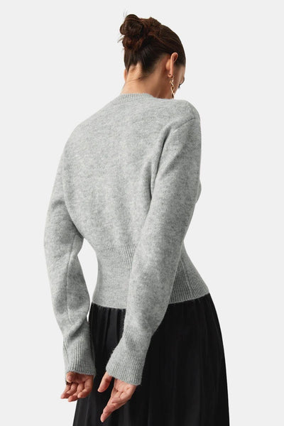Monica – Half Zip Fuzzy Sweater