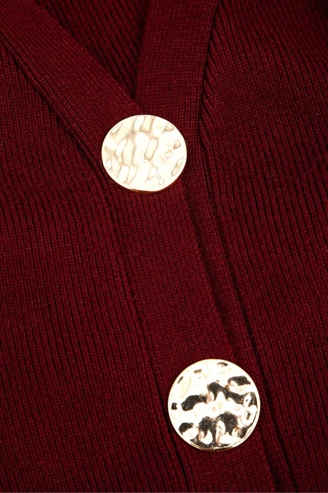 Myla – Knit Button V-Neck Cardigan