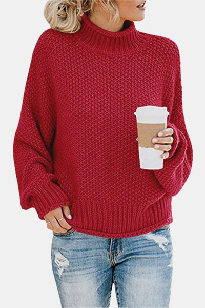 Noelle - Chunky Knit Turtleneck Pullover