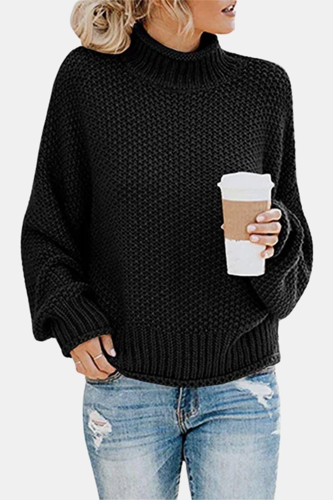 Noelle - Chunky Knit Turtleneck Pullover