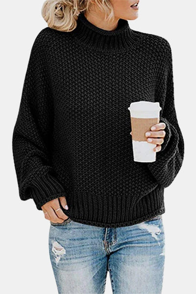 Noelle - Chunky Knit Turtleneck Pullover