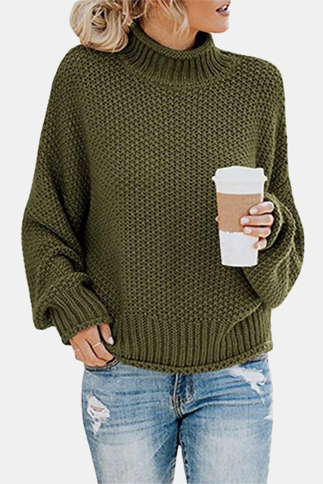 Noelle - Chunky Knit Turtleneck Pullover