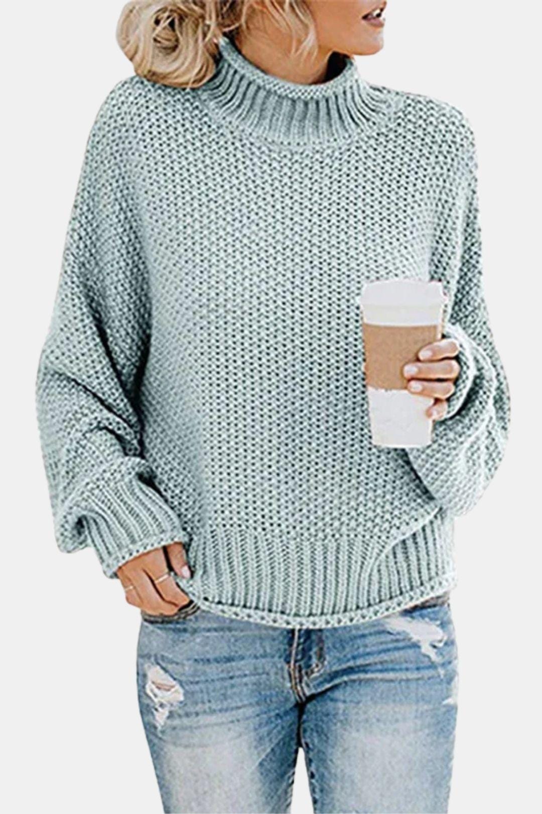 Noelle - Chunky Knit Turtleneck Pullover