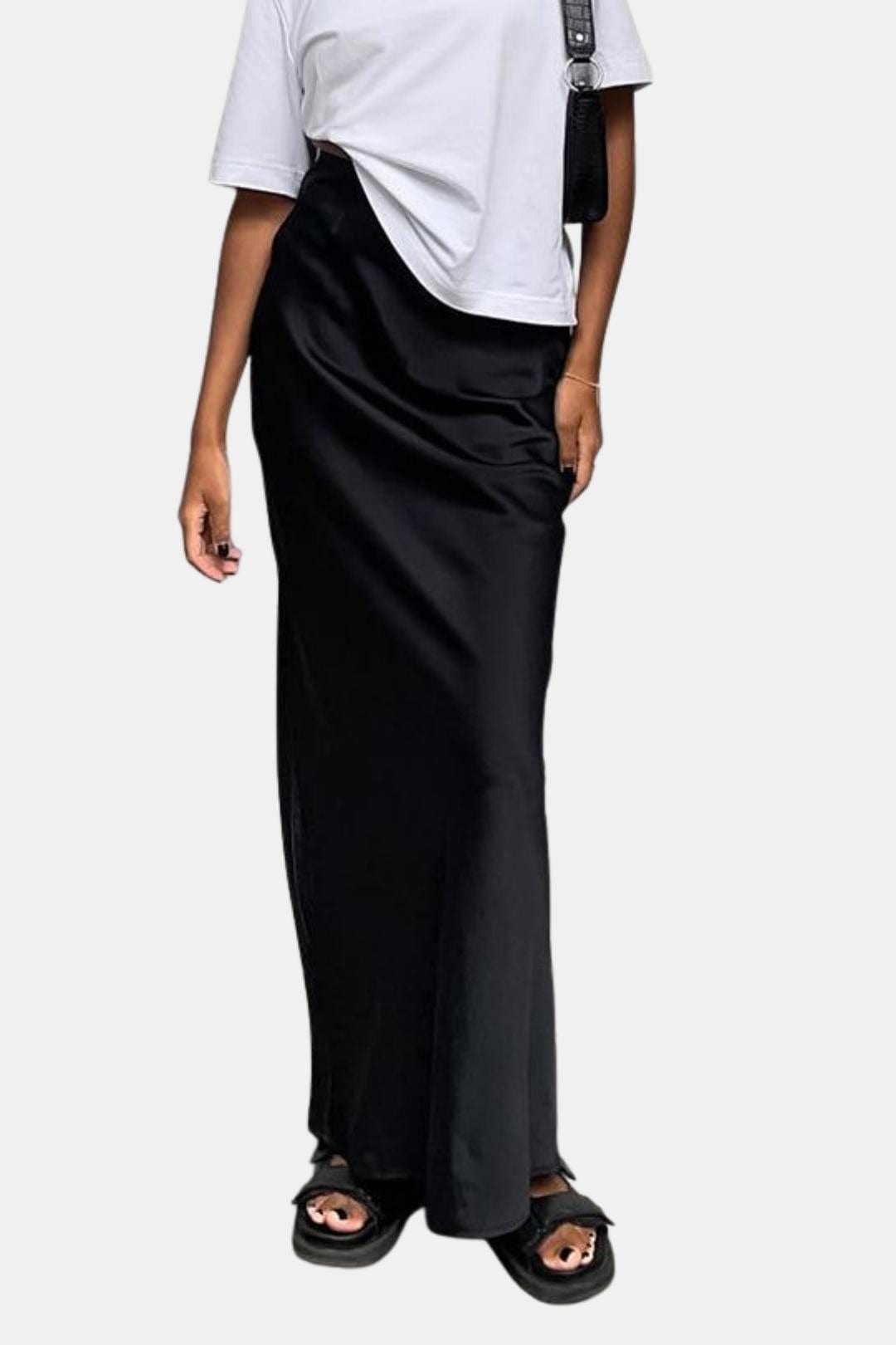 Noira – Utility Satin Maxi Skirt
