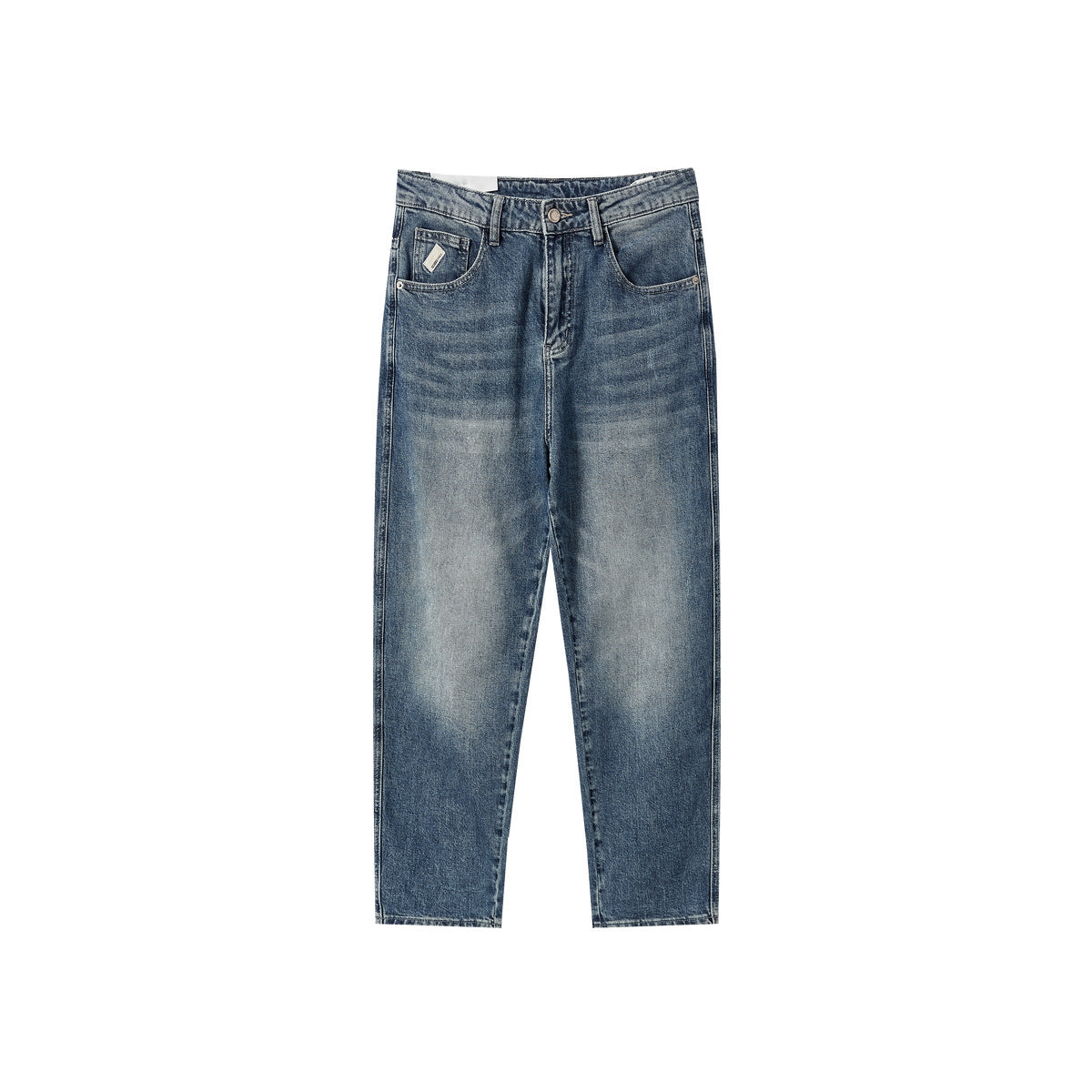 Relaxed-Fit Washed Denim Jeans | Classic Casual Style | Comfortable and Durable