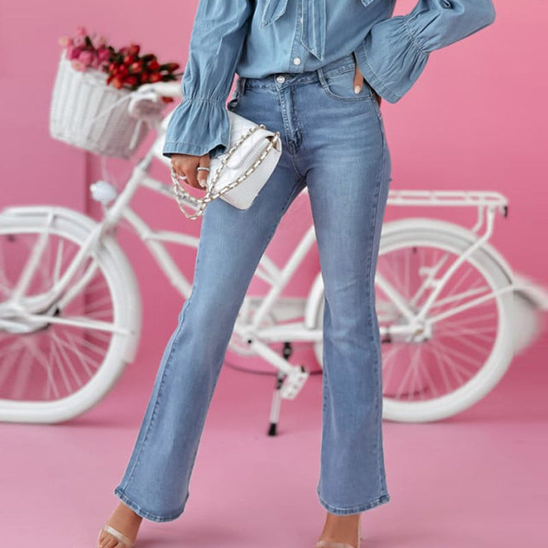 High-Waisted Flared Jeans | Retro Fit | Timeless Denim