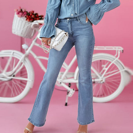 High-Waisted Flared Jeans | Retro Fit | Timeless Denim