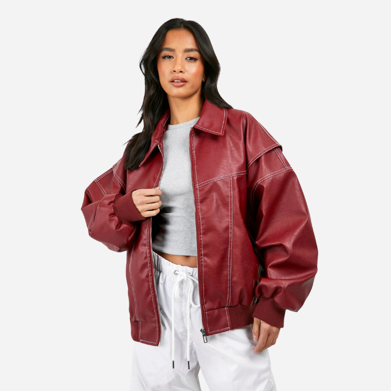 Maeve - Leather Bomber