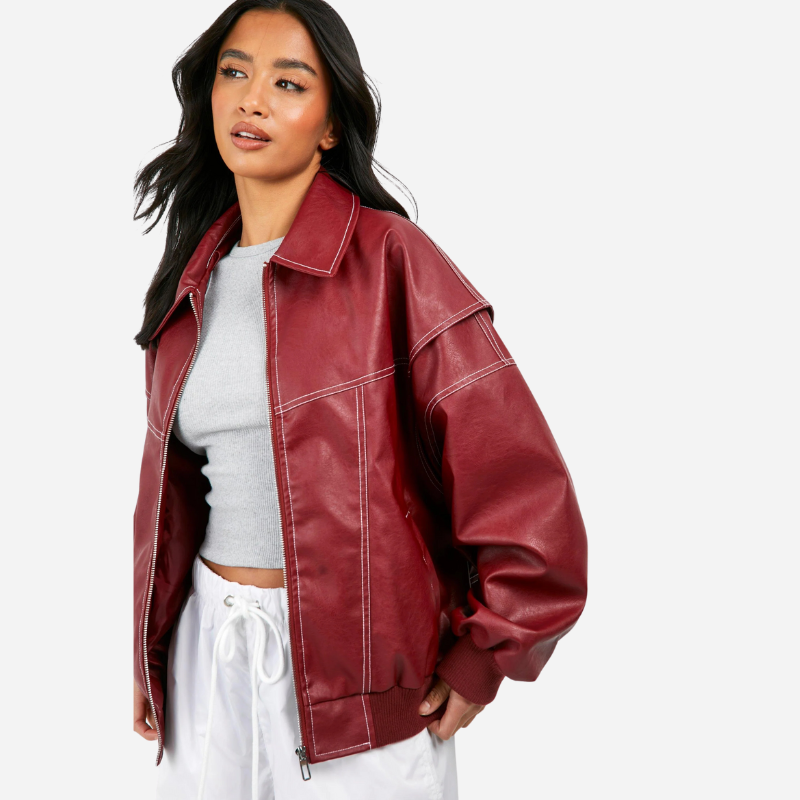 Maeve - Leather Bomber