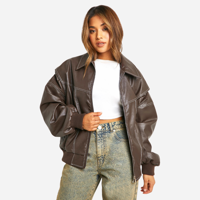 Maeve - Leather Bomber