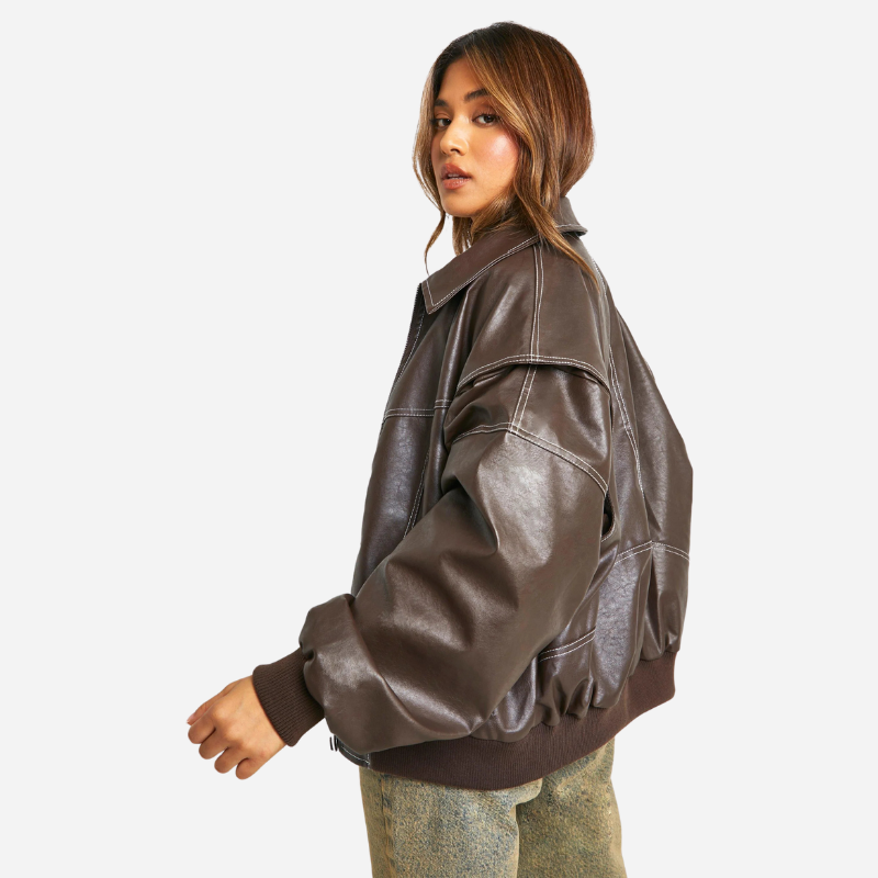 Maeve - Leather Bomber