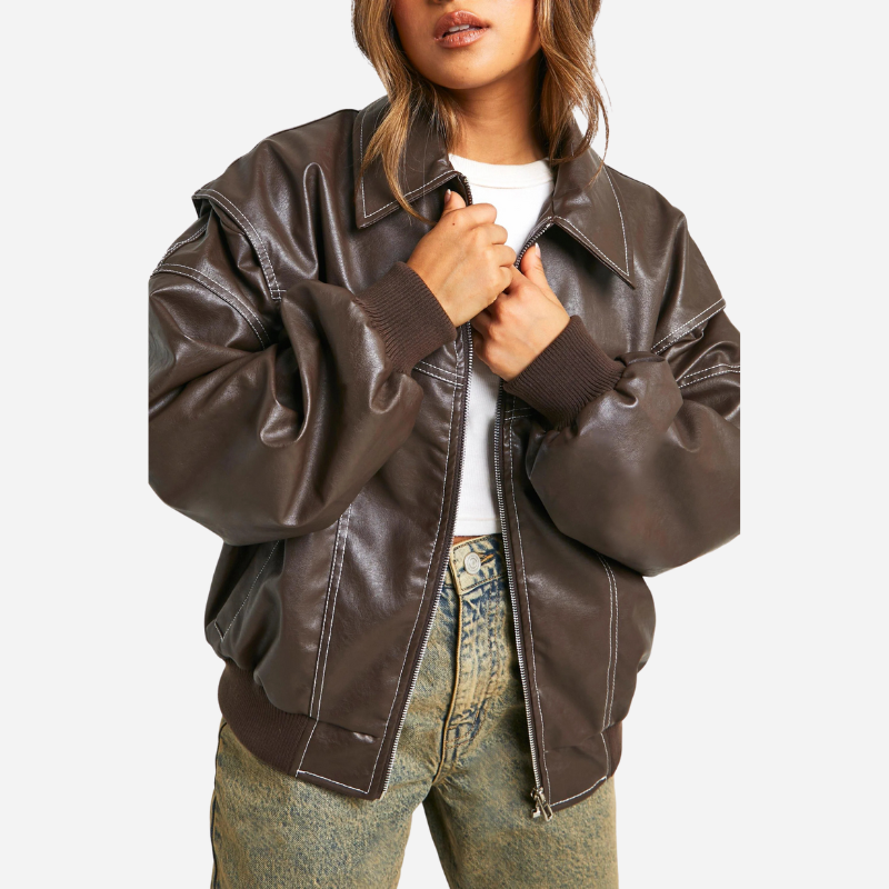 Maeve - Leather Bomber