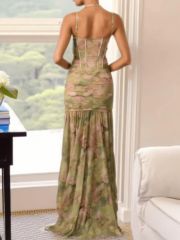 Coraline – Floral Bodycon Maxi Dress