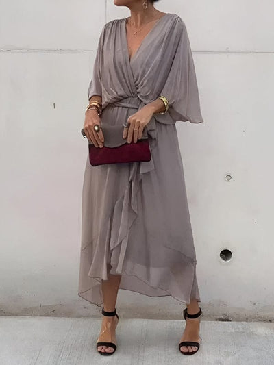 Persillia - Flowing Sleeve Midi Dress