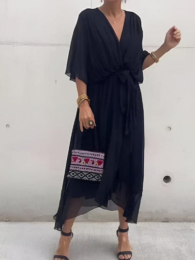 Persillia - Flowing Sleeve Midi Dress