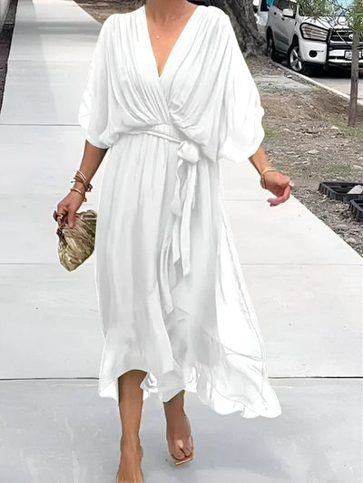 Persillia - Flowing Sleeve Midi Dress
