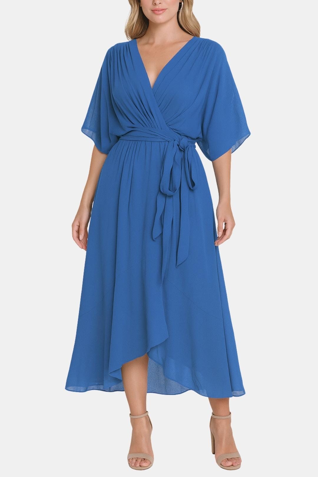 Persillia - Flowing Sleeve Midi Dress