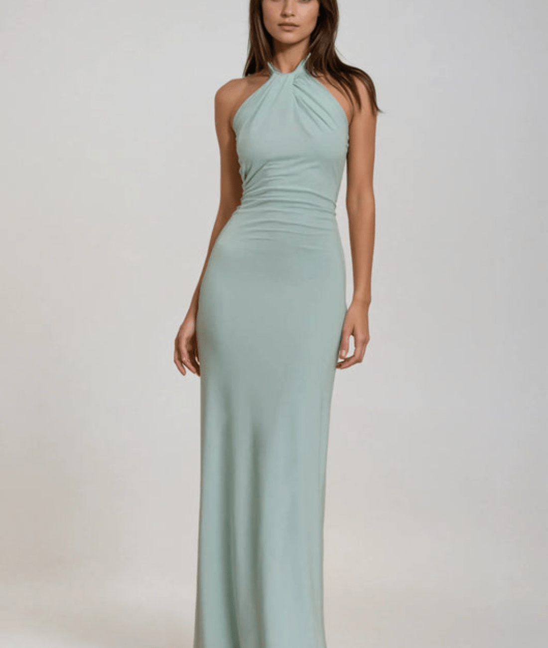Poseelle – Elegant Halter Neck Maxi Dress