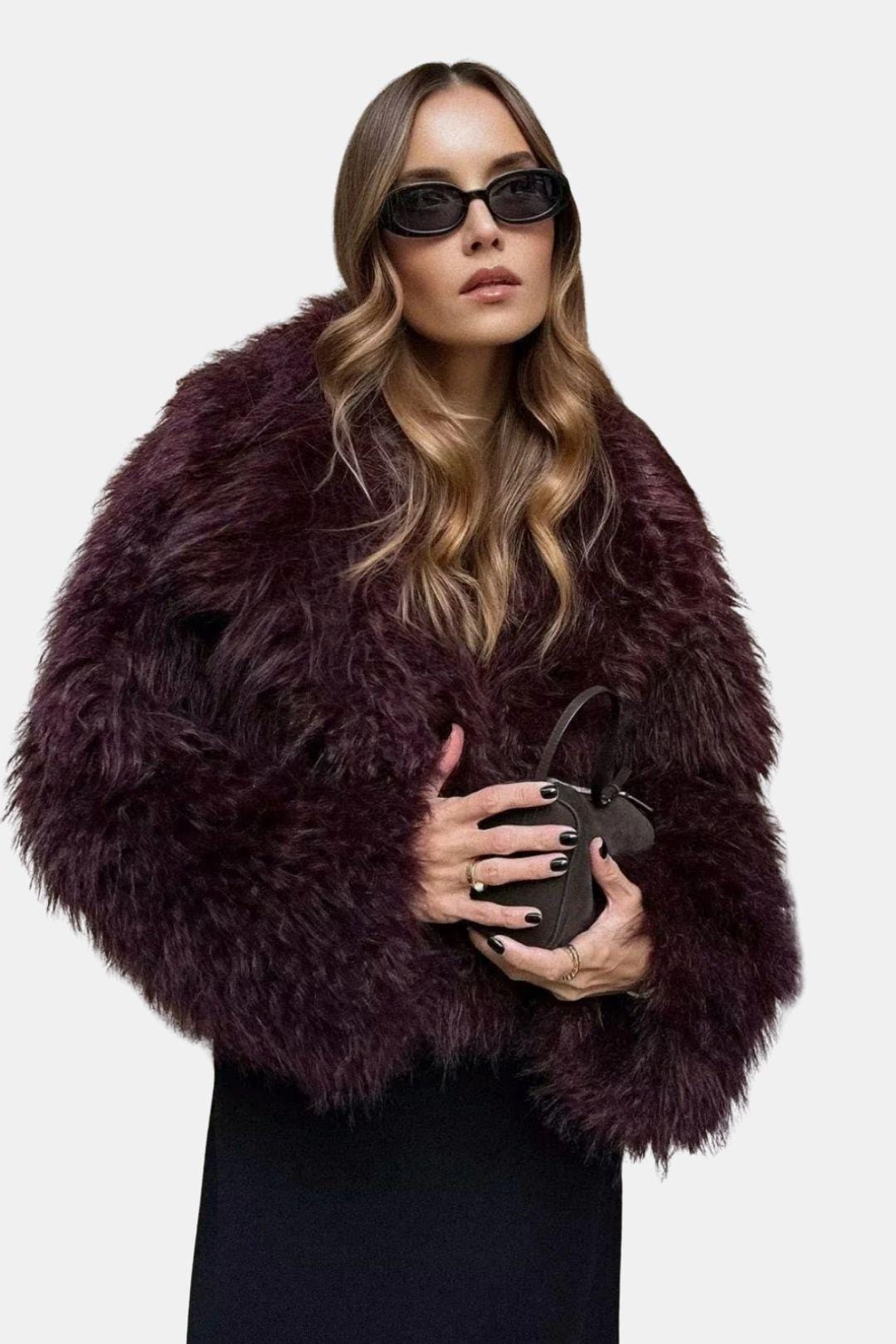 Prymm – Fuzzy Faux Fur Short Coat