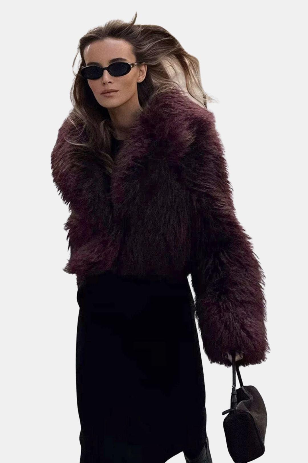 Prymm – Fuzzy Faux Fur Short Coat