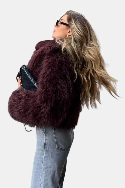 Prymm – Fuzzy Faux Fur Short Coat