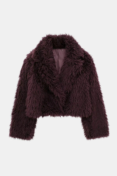 Prymm – Fuzzy Faux Fur Short Coat