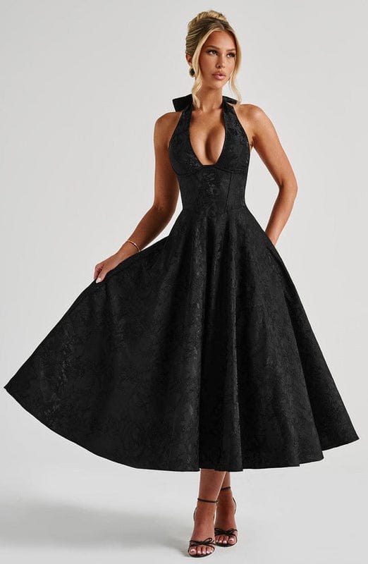 Sleeveless A-Line Midi Dress – Modesia