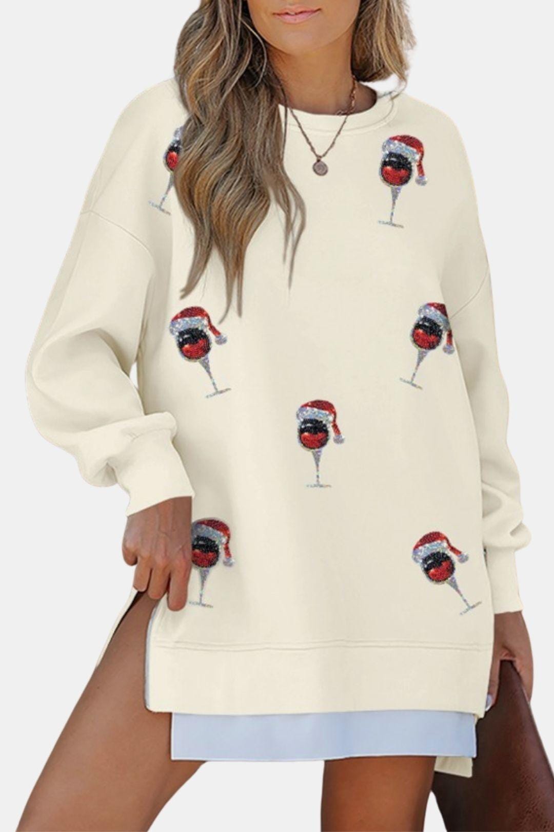 Ravina – Plaid Sleeve Sweatshirt Dress